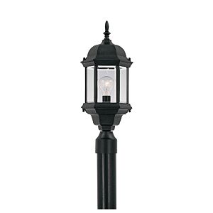 Devonshire 1-Light Post Lantern in Black