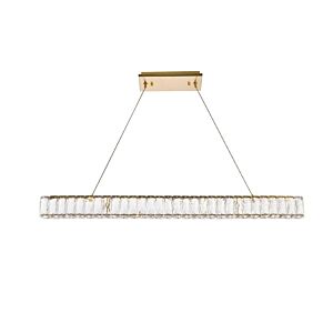 Monroe 1-Light LED Linear Pendant in Gold