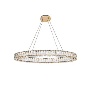 Monroe 1-Light LED Pendant in Gold