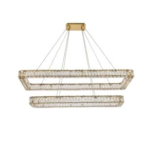 Monroe 2-Light LED Pendant in Gold