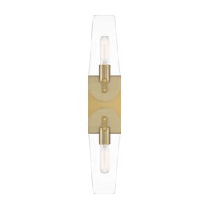 Bergen Beach 2-Light Wall Sconce in Brushed Gold