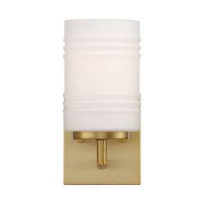 Leavenworth 1-Light Wall Sconce in Brushed Gold