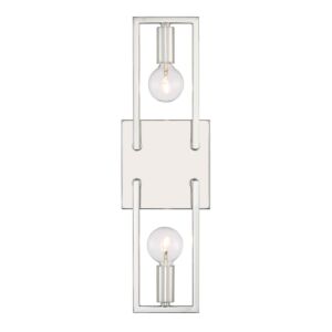 Finni 2-Light Wall Sconce in Polished Nickel