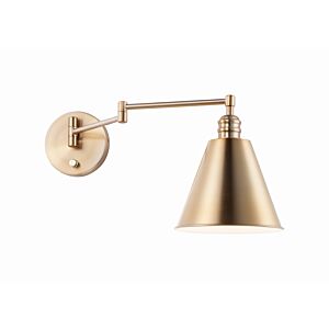 Library 1-Light Wall Sconce in Heritage