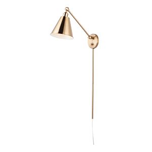Maxim Library Wall Sconce in Heritage