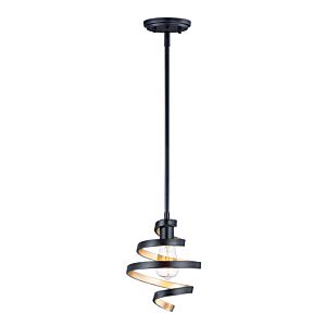 Maxim Twister Pendant Light in Black and Gold