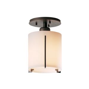 Hubbardton Forge 6 Exos Round Ceiling Light in Natural Iron