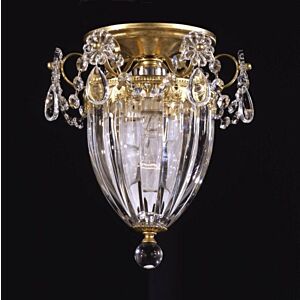 Bagatelle 1-Light Semi-Flush Mount Ceiling Light in Heirloom Gold