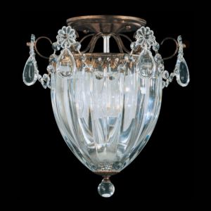 Bagatelle 3-Light Ceiling Light in Heirloom Bronze with Clear Heritage Crystals