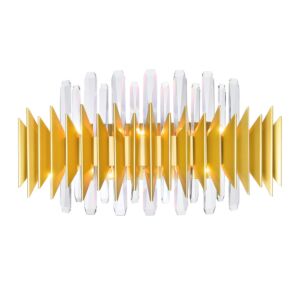 CWI Cityscape 7 Light Wall Sconce With Satin Gold Finish