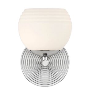 Moon Breeze 1-Light Wall Sconce in Polished Nickel