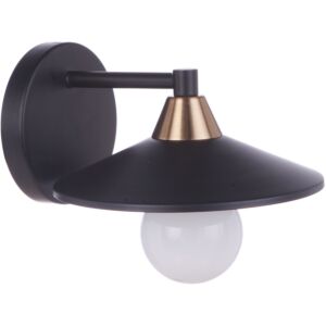 Craftmade Isaac Wall Sconce in Flat Black with Satin Brass