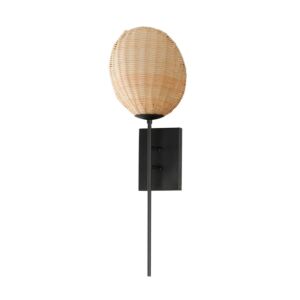 Maldives 1-Light Wall Sconce in Black