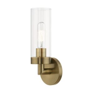 Ludlow 1-Light Wall Sconce in Antique Brass