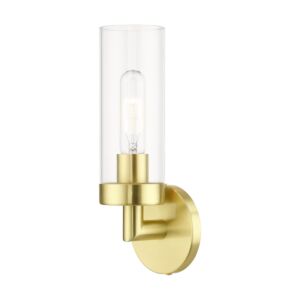 Ludlow 1-Light Wall Sconce in Satin Brass