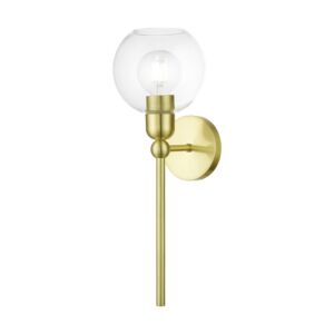 Downtown 1-Light Wall Sconce in Satin Brass