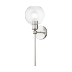 Downtown 1-Light Wall Sconce in Brushed Nickel