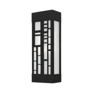 Malmo 2-Light Outdoor Wall Sconce in Textured Black