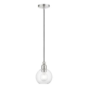 Downtown 1-Light Mini Pendant in Brushed Nickel