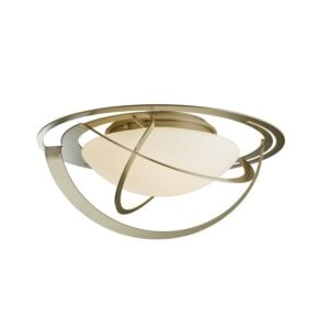 Hubbardton Forge 21 2-Light Equinox Ceiling Light in Soft Gold