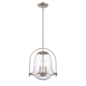 Connection 2-Light Pendant in Satin Nickel