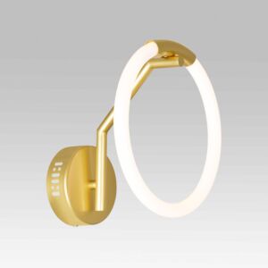 CWI Lighting Hoops 1 Light LED Wall Sconce with Satin Gold finish