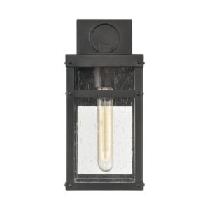 Dalton 1-Light Outdoor Wall Sconce in Textured Black