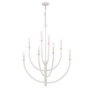 Continuance 8-Light Chandelier in White Coral