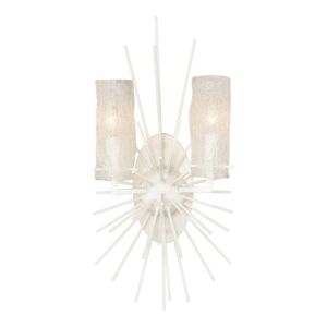 Sea Urchin 2-Light Wall Sconce in White Coral