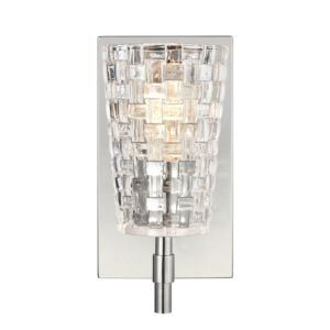 Lightweave 1-Light Bathroom Vanity Light in Polished Nickel