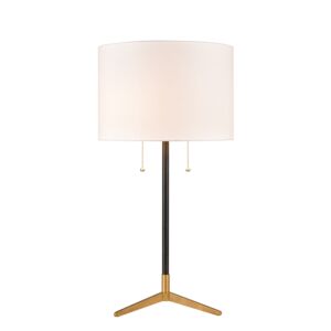 Clubhouse 2-Light Table Lamp in Matte Black