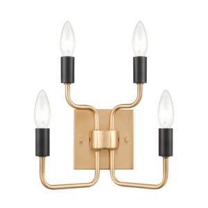 Epping Avenue 2-Light Wall Sconce in Aged Brass