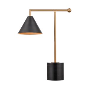 Halton 1-Light Table Lamp in Black