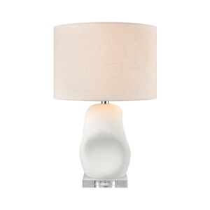 Colby 1-Light Table Lamp in Dry White