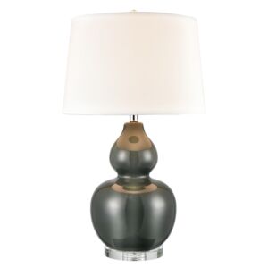 Leze 1-Light Table Lamp in Forest Green