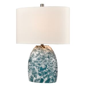 Offshore 1-Light Table Lamp in Blue