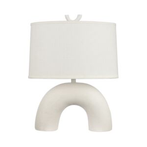 Flection 1-Light Table Lamp in Dry White