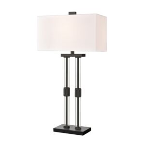 Roseden Court 1-Light Table Lamp in Clear