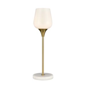 Finch Lane 1-Light Table Lamp in Satin Gold