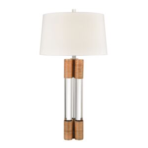 Island Gate 1-Light Table Lamp in Clear