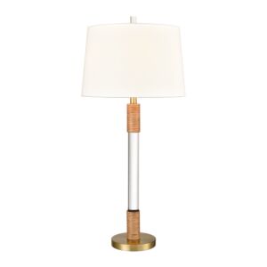 Island Summit 1-Light Table Lamp in Clear