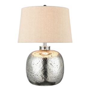 Cicely 1-Light Table Lamp in Silver Mercury