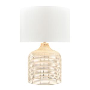 Crawford Cove 1-Light Table Lamp in Bleached