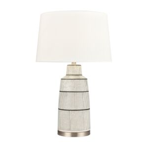 Ansley 1-Light Table Lamp in Gray Glazed