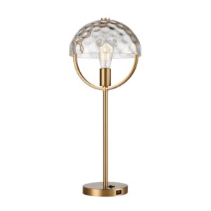 Parsons Avenue 1-Light Table Lamp in Aged Brass