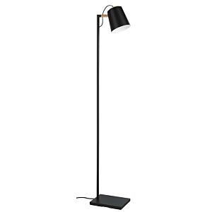Lacey 1-Light Floor Lamp in Structured Black