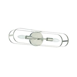 Craftmade Mindful 2-Light Wall Sconce in Brushed Polished Nickel