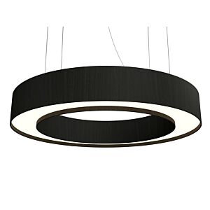 Cylindrical LED Pendant in Charcoal