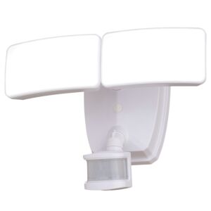Zeta 2-Light LED Outdoor Motion Sensor Smart Home Flood Light in White