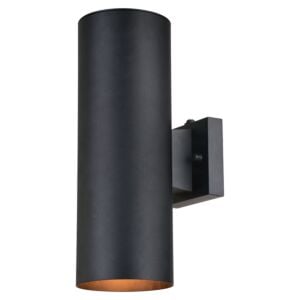Chiasso 2-Light Outdoor Wall Mount in Textured Black